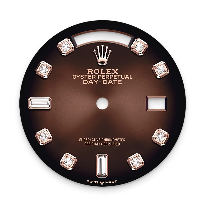 Rolex Day-Date in 18 ct Everose gold, M128235-0037 - Emperor Watch & Jewellery Ltd