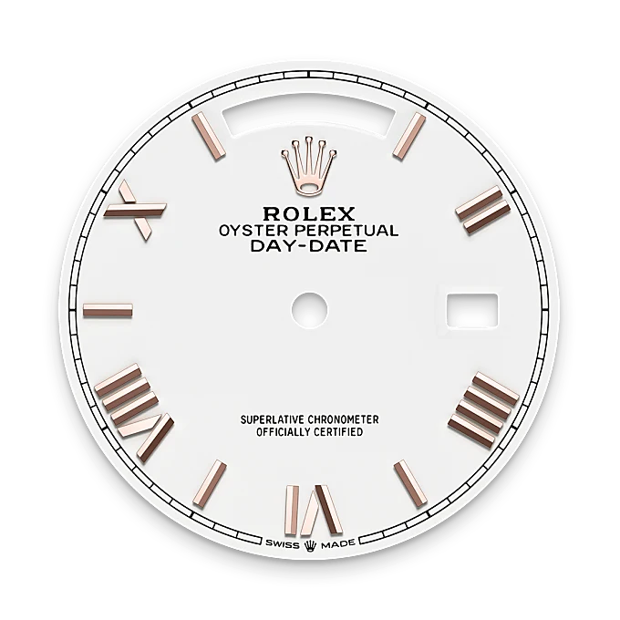 Rolex Day-Date in 18 ct Everose gold, M128235-0070 - Emperor Watch & Jewellery Ltd