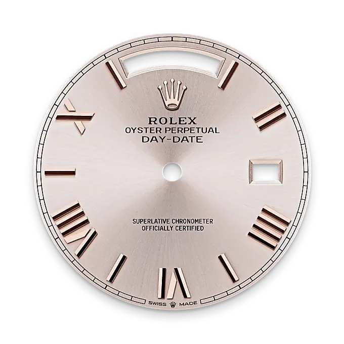 Rolex Day-Date in 18 ct Everose gold, M228235-0001 - Emperor Watch & Jewellery Ltd