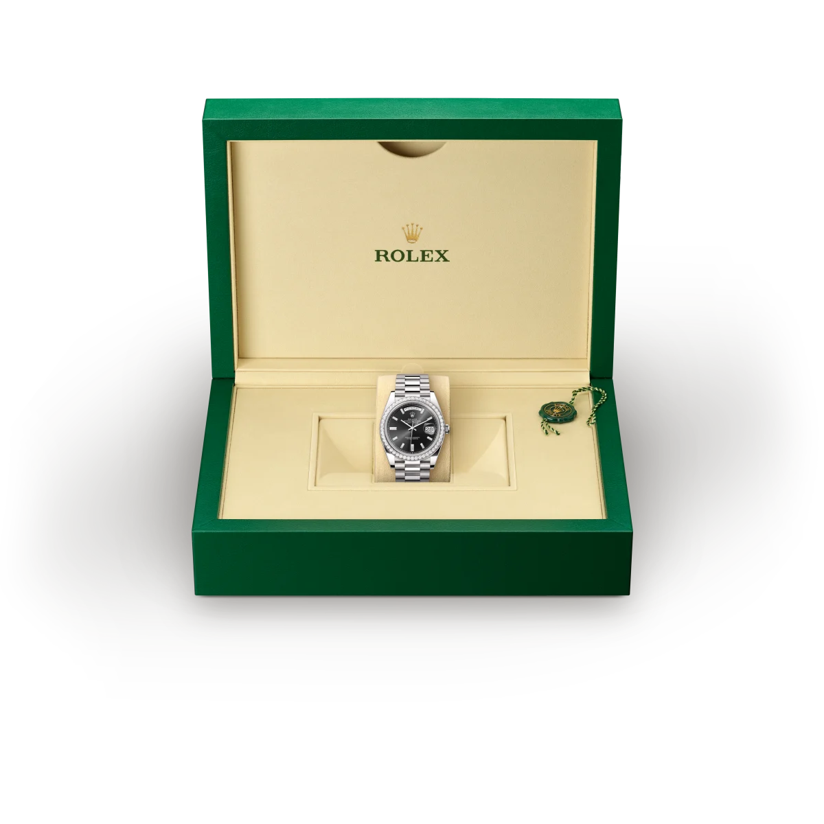 Rolex Day-Date in 18 ct white gold, M228349RBR-0003 - Emperor Watch & Jewellery Ltd