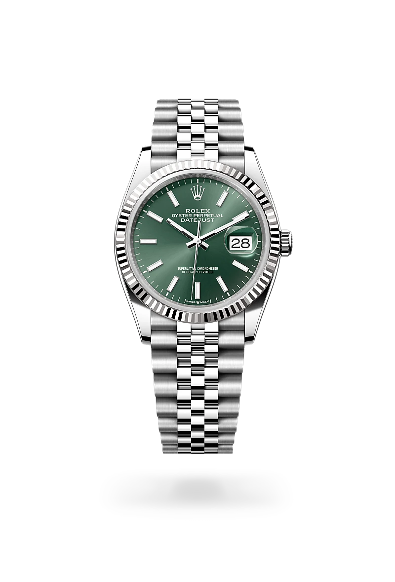 Rolex Datejust in White Rolesor - combination of Oystersteel and white gold, M126234-0051 - Emperor Watch & Jewellery Ltd