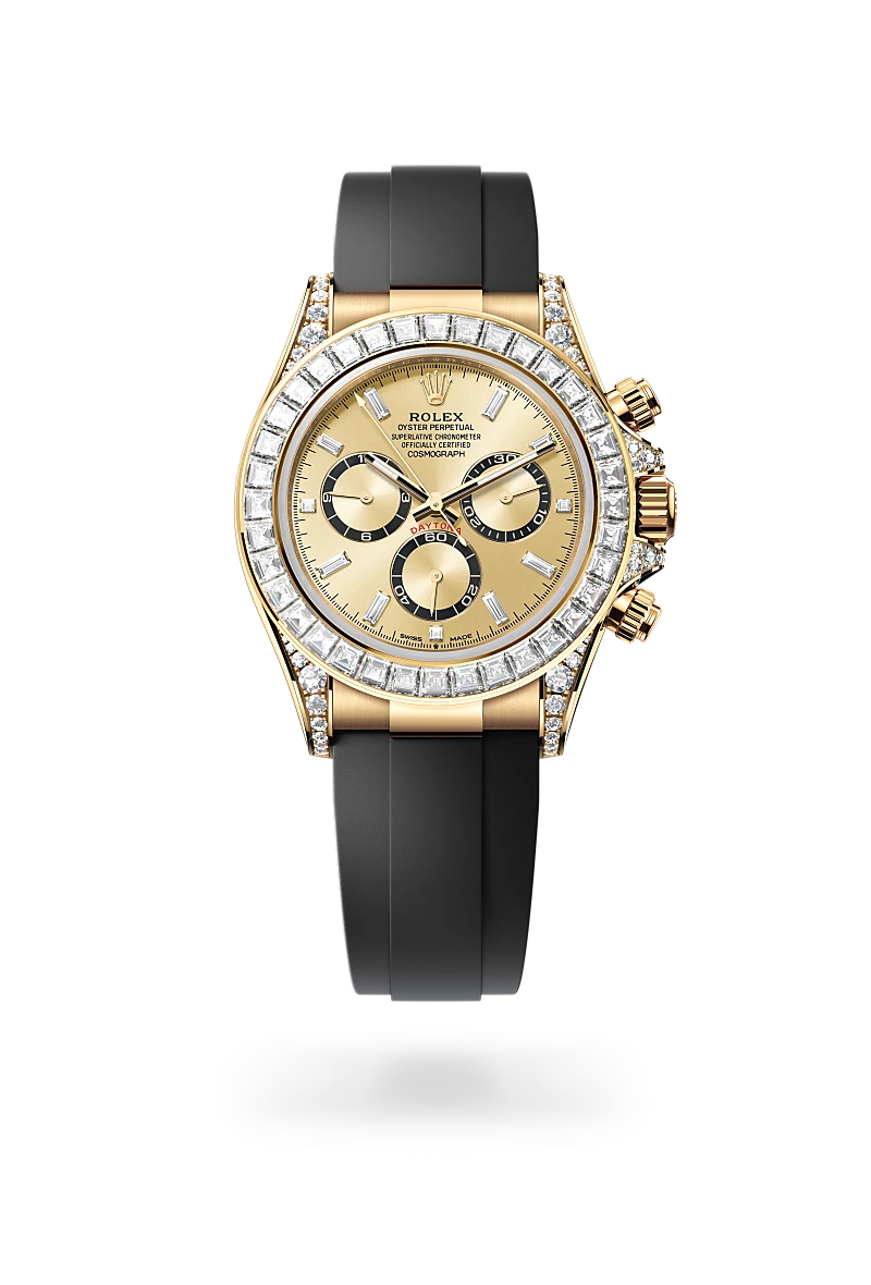 Rolex Cosmograph Daytona in 18 ct yellow gold with lugs set with diamonds, M126538TBR-0004 - Emperor Watch & Jewellery Ltd