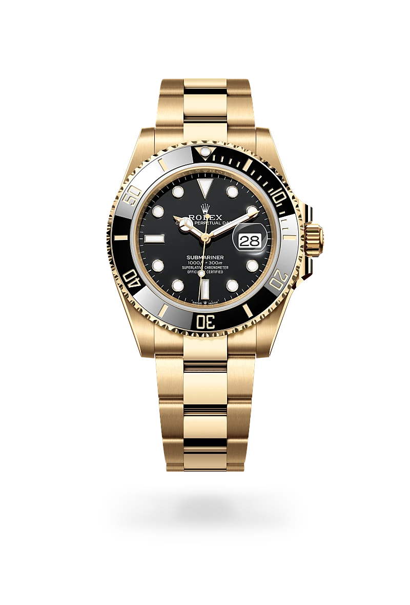 Rolex Submariner in 18 ct yellow gold - Emperor Watch & Jewellery Singapore