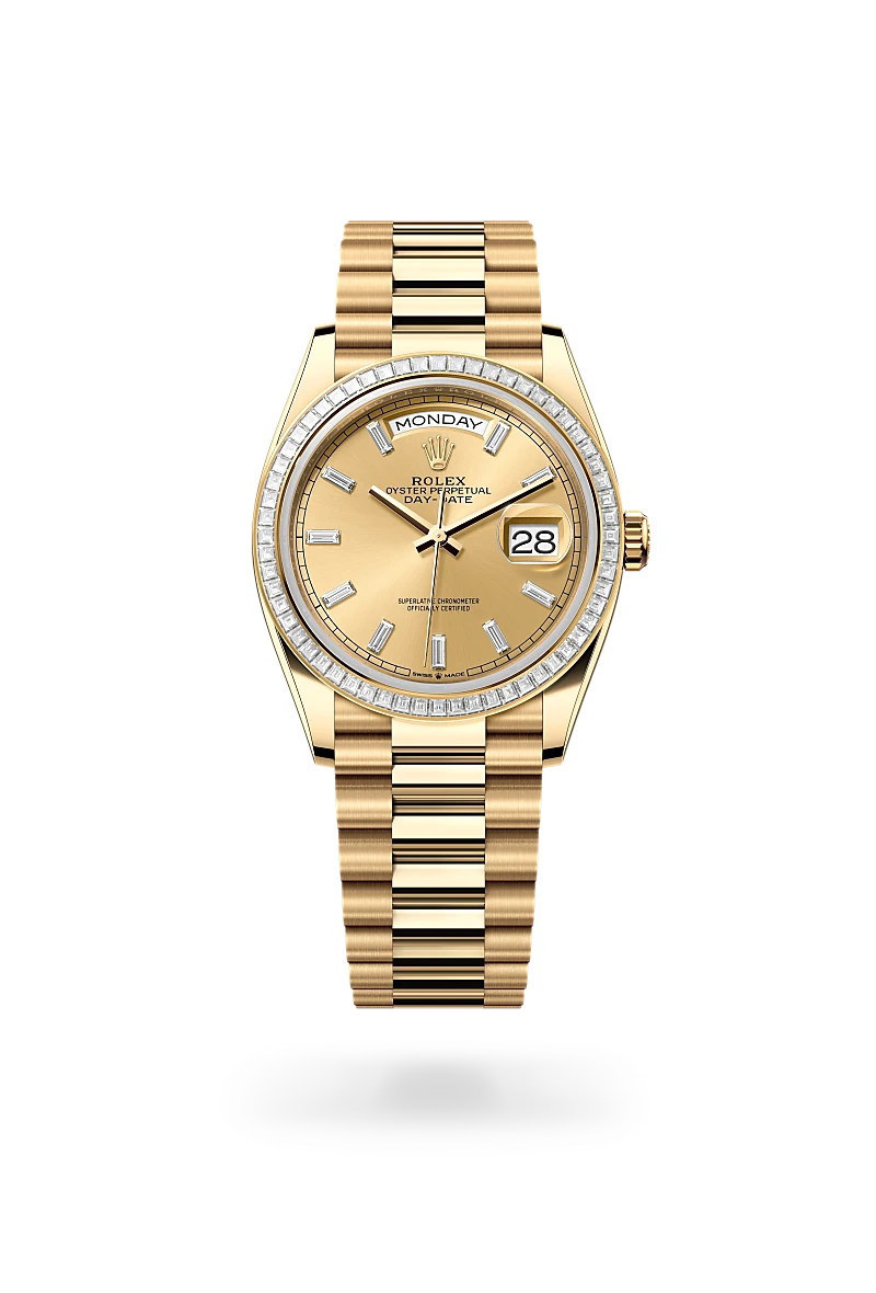 Rolex Day-Date in 18 ct yellow gold, M128398TBR-0037 - Emperor Watch & Jewellery Ltd