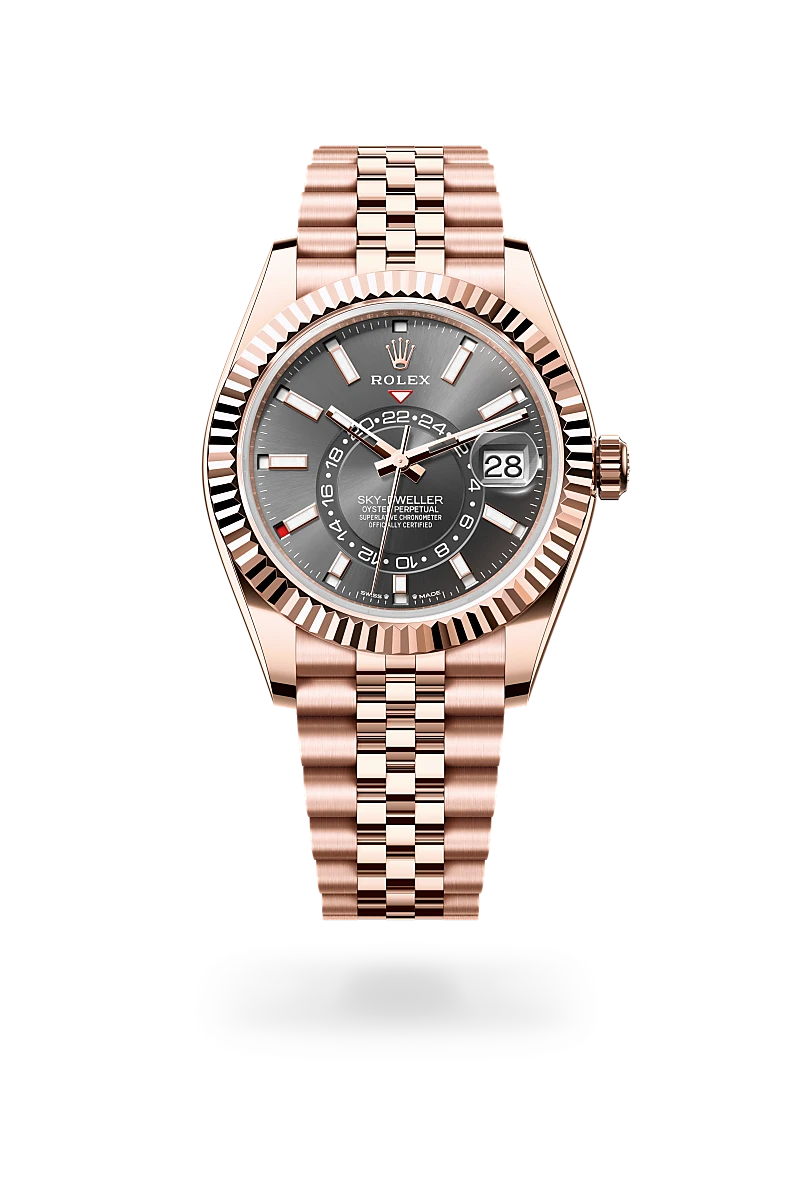 Rolex Sky-Dweller in 18 ct Everose gold - Emperor Watch & Jewellery Singapore