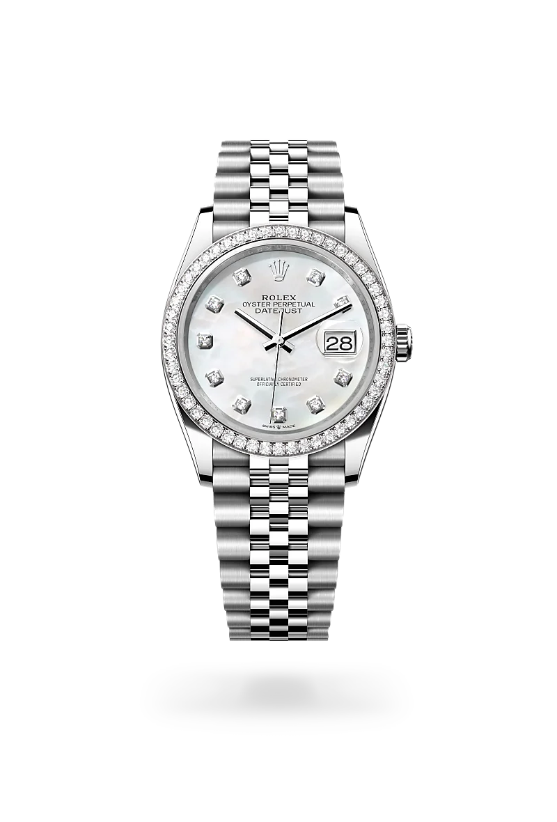 Rolex Datejust in White Rolesor - combination of Oystersteel and white gold, M126284RBR-0011 - Emperor Watch & Jewellery Ltd