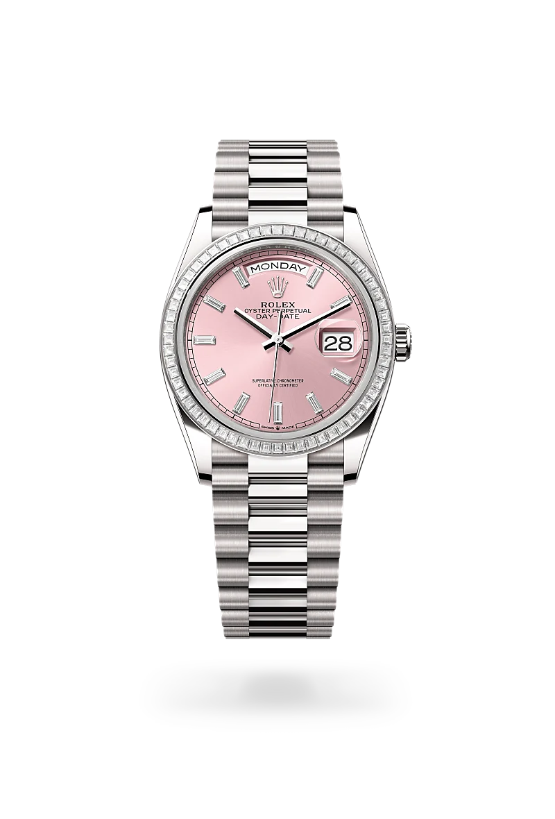 Rolex Day-Date in 18 ct white gold, M128399TBR-0029 - Emperor Watch & Jewellery Ltd