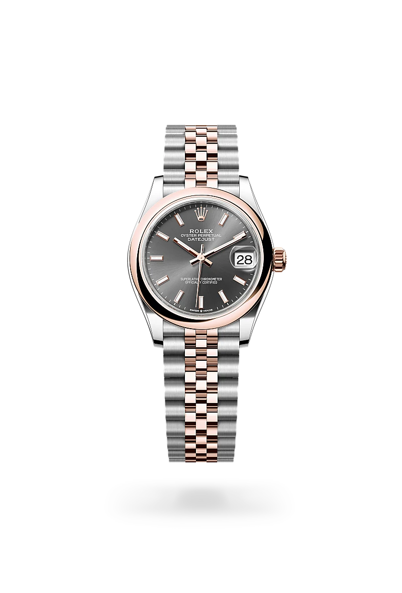 Rolex Datejust in Everose Rolesor - combination of Oystersteel and Everose gold, M278241-0018 - Emperor Watch & Jewellery Ltd