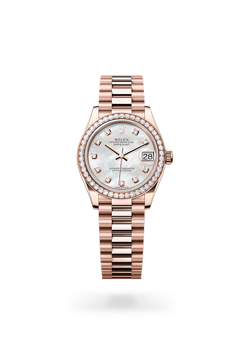 Rolex Datejust in 18 ct Everose gold, M278285RBR-0005 - Emperor Watch & Jewellery Ltd