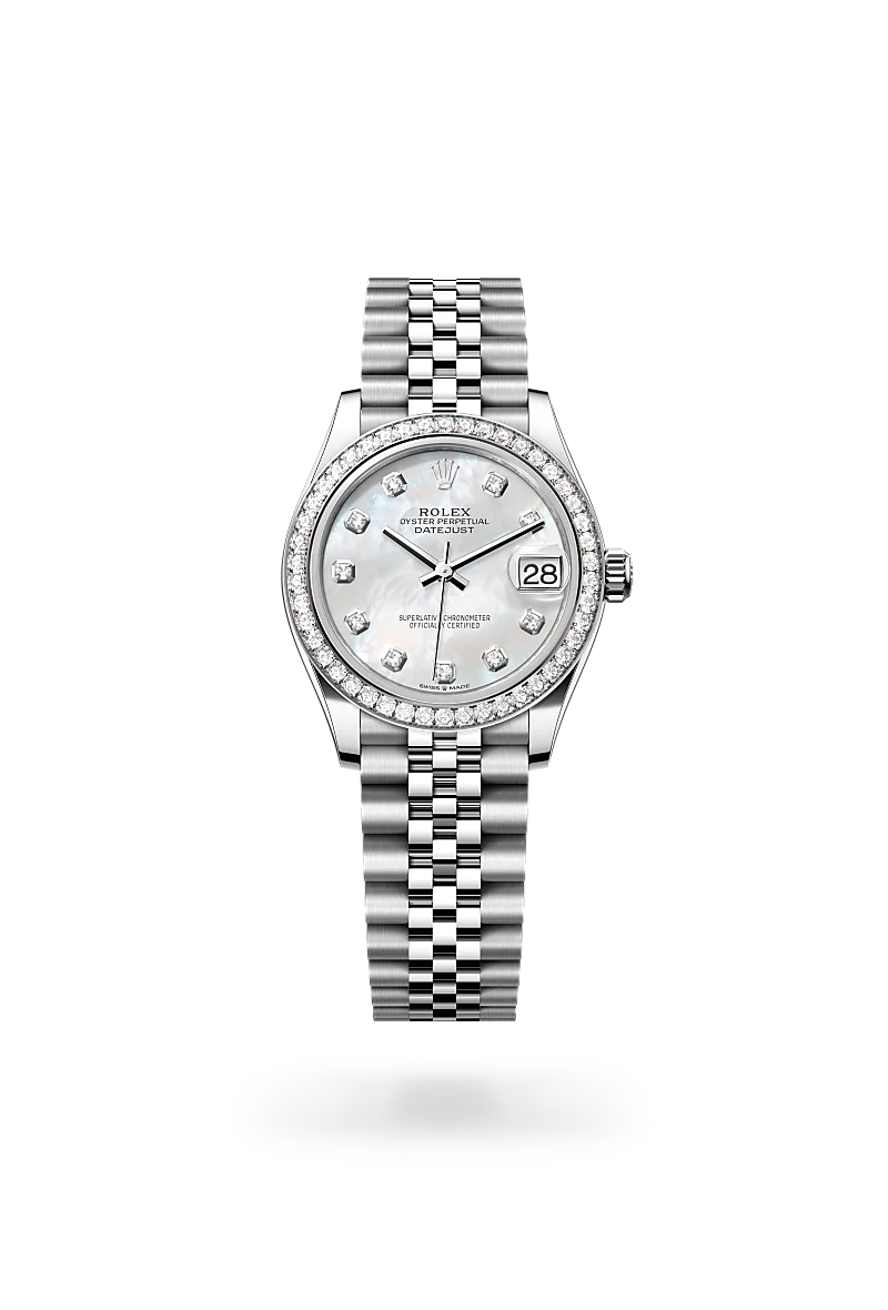 Rolex Datejust in White Rolesor - combination of Oystersteel and white gold, M278384RBR-0008 - Emperor Watch & Jewellery Ltd