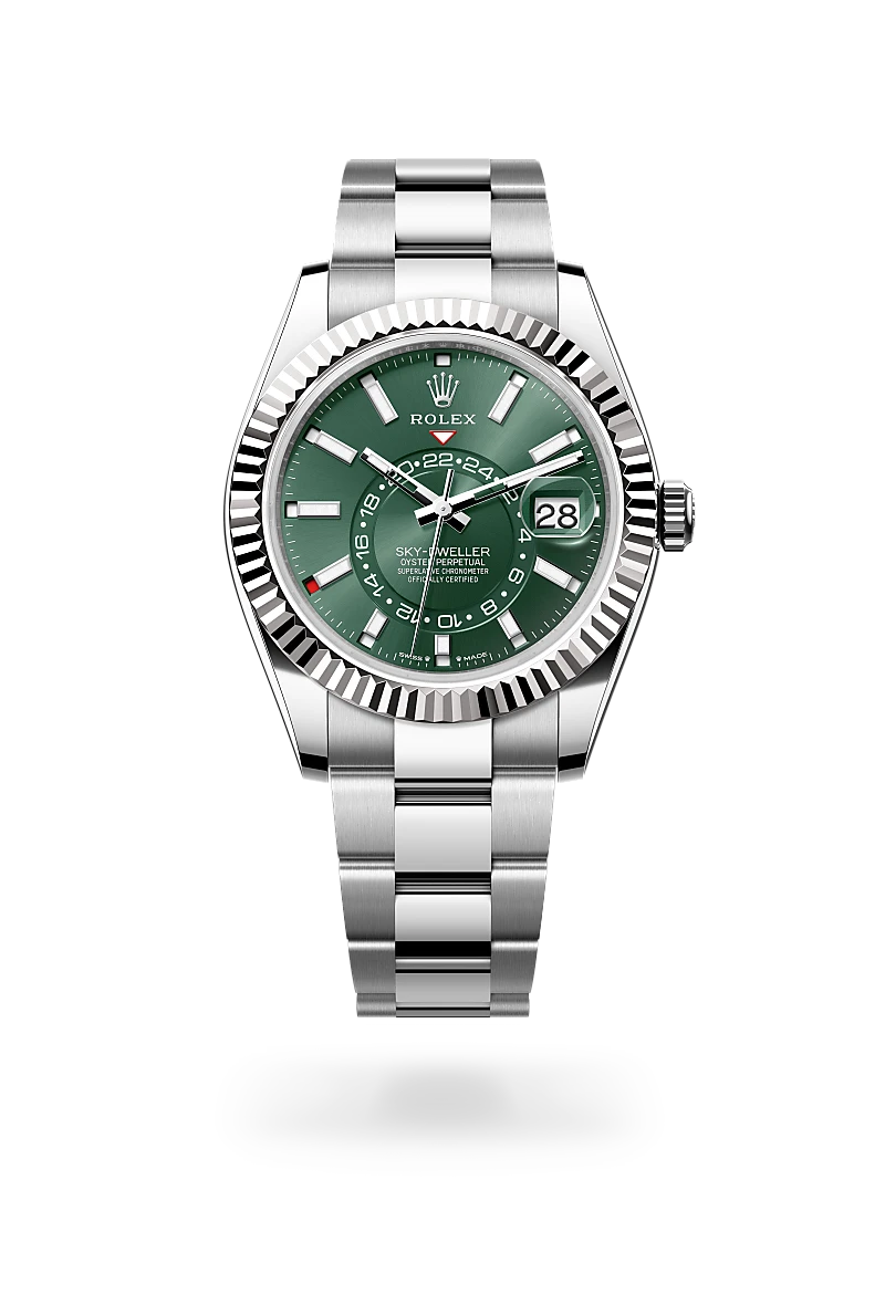 Rolex Sky-Dweller in White Rolesor - combination of Oystersteel and white gold, M336934-0001 - Emperor Watch & Jewellery Ltd