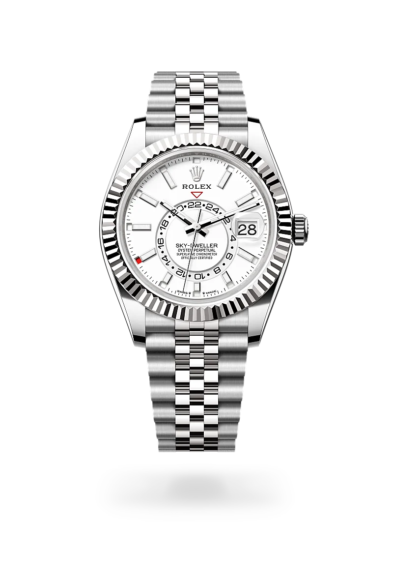 Rolex Sky-Dweller in White Rolesor - combination of Oystersteel and white gold, M336934-0004 - Emperor Watch & Jewellery Ltd