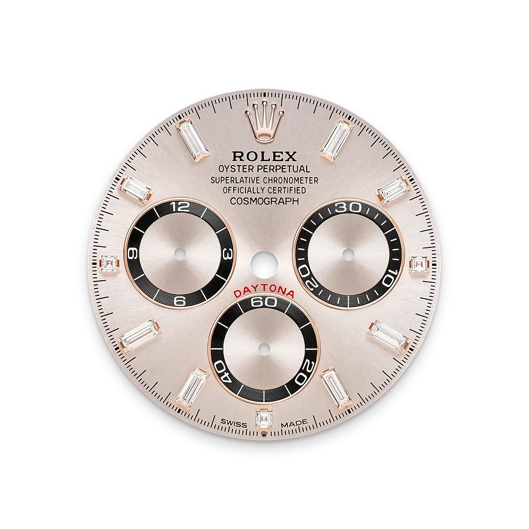 Rolex Cosmograph Daytona in 18 ct Everose gold with lugs set with diamonds, M126535TBR-0002 - Emperor Watch & Jewellery Singapore