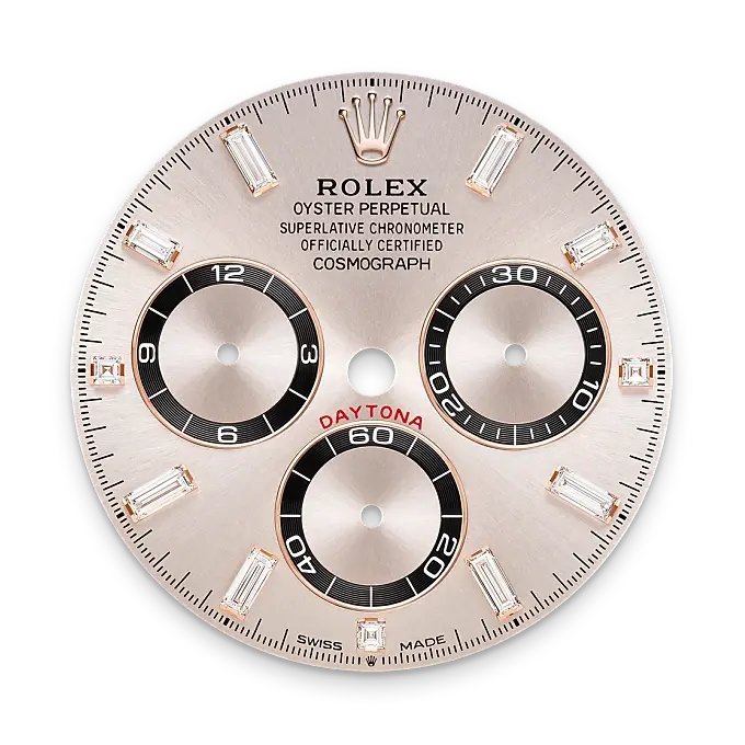 Rolex Cosmograph Daytona in 18 ct Everose gold with lugs set with diamonds, M126535TBR-0002 - Emperor Watch & Jewellery Singapore