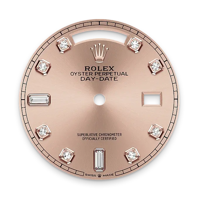 Rolex Day-Date in 18 ct Everose gold, M128235-0009 - Emperor Watch & Jewellery Singapore