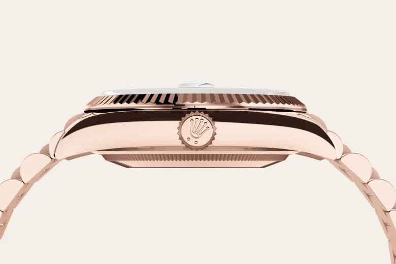 Rolex Day-Date in 18 ct Everose gold, M128235-0009 - Emperor Watch & Jewellery Singapore