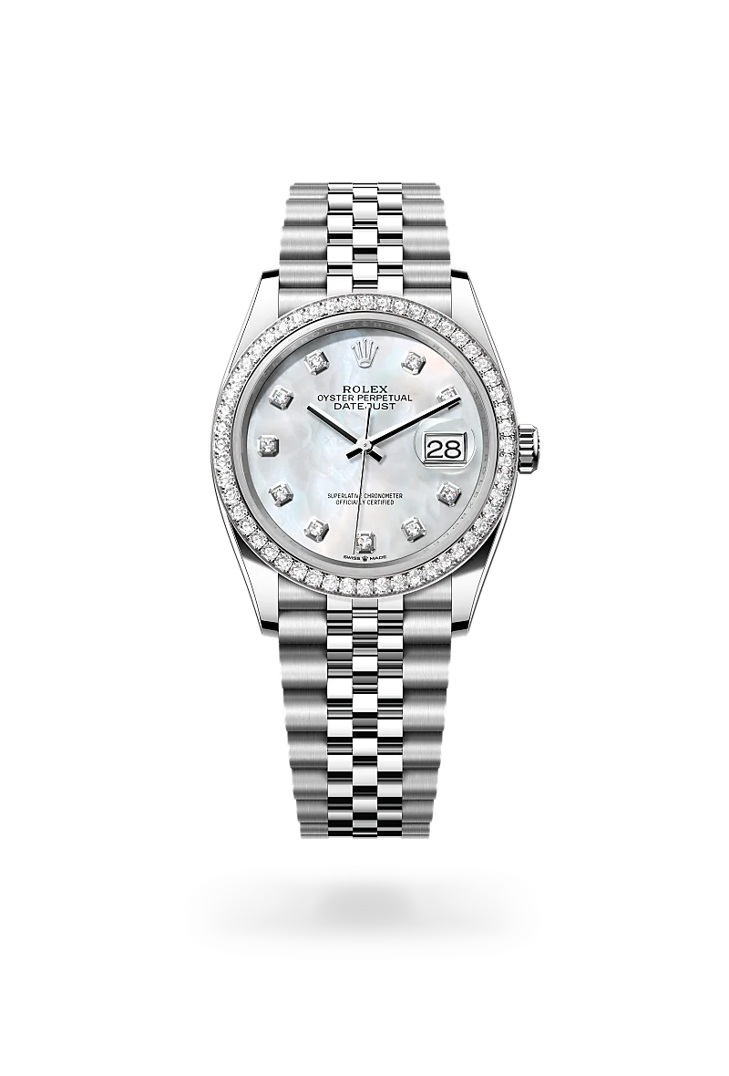 Rolex Datejust in White Rolesor - combination of Oystersteel and white gold, M126284RBR-0011 - Emperor Watch & Jewellery Singapore