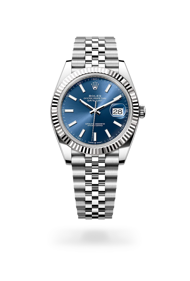 Rolex Datejust in White Rolesor - combination of Oystersteel and white gold, M126334-0002 - Emperor Watch & Jewellery Singapore