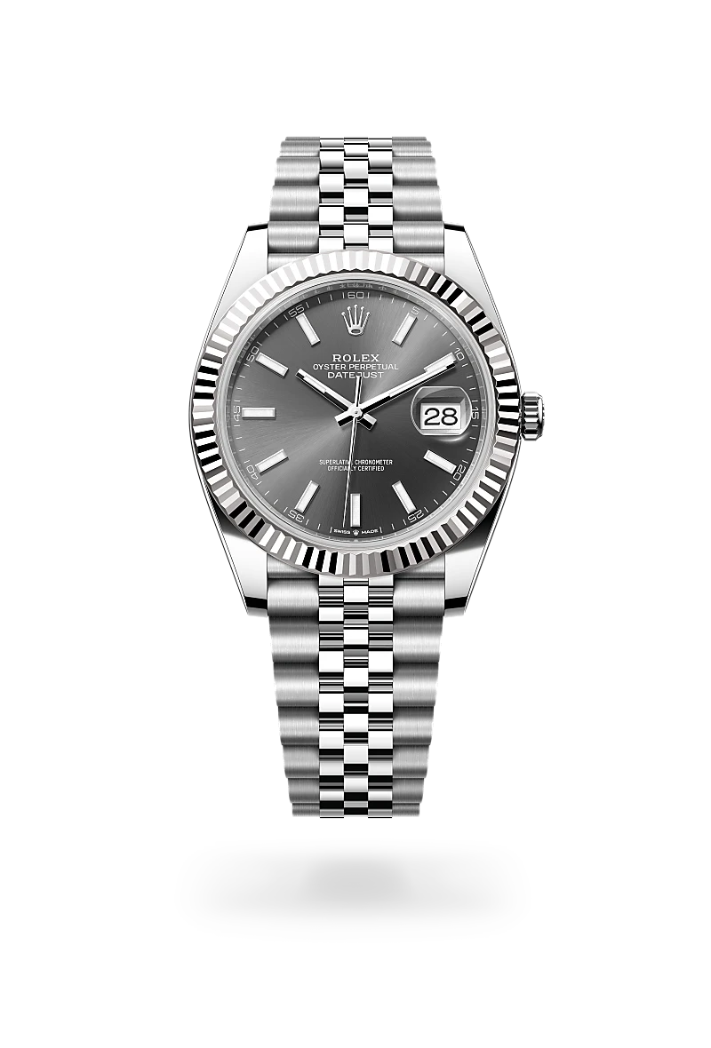 Rolex Datejust in White Rolesor - combination of Oystersteel and white gold, M126334-0014 - Emperor Watch & Jewellery Singapore