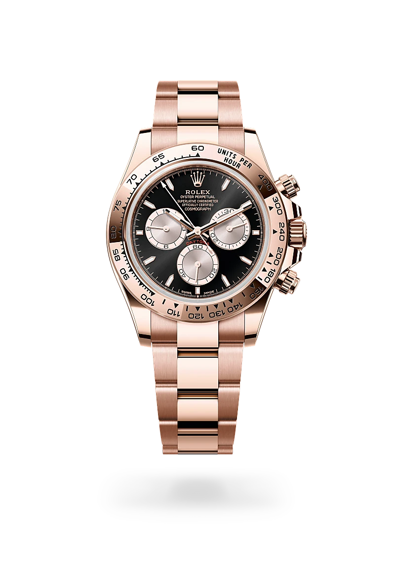 Rolex Cosmograph Daytona in 18 ct Everose gold, M126505-0001 - Emperor Watch & Jewellery Singapore
