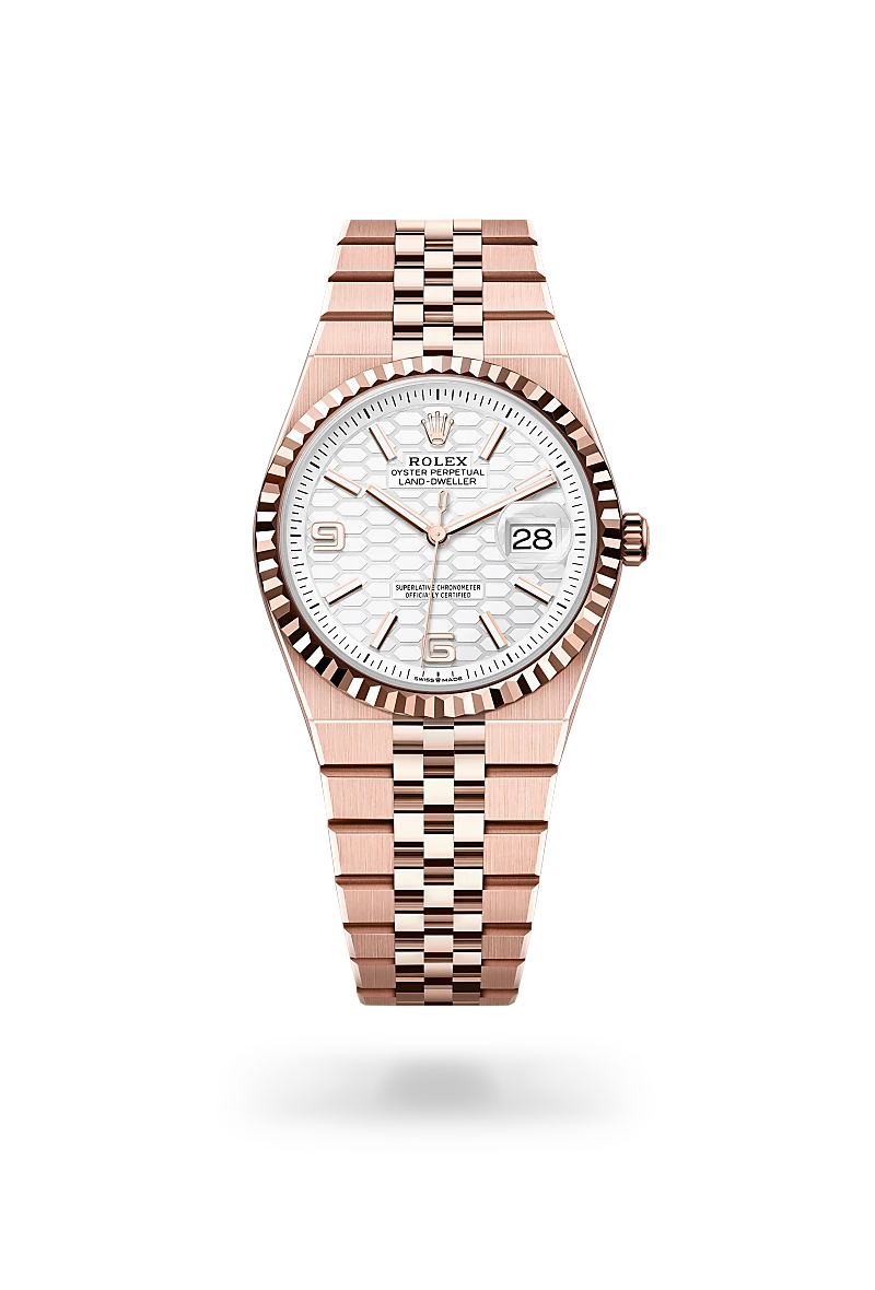 Rolex Land-Dweller in 18 ct Everose gold, M127235-0001 - Emperor Watch & Jewellery Singapore