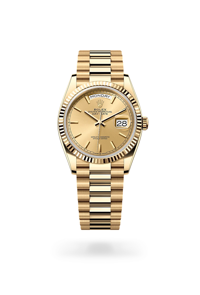 Rolex Day-Date in 18 ct yellow gold, M128238-0045 - Emperor Watch & Jewellery Singapore