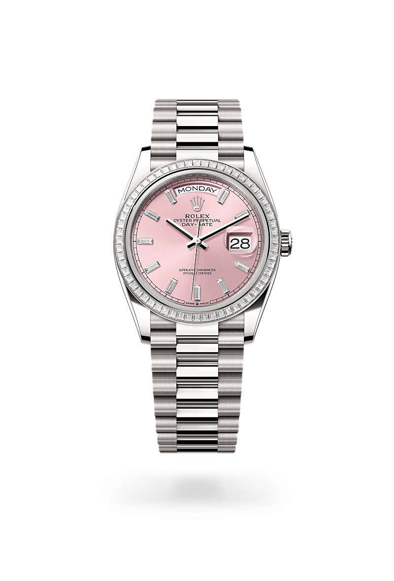 Rolex Day-Date in 18 ct white gold, M128399TBR-0029 - Emperor Watch & Jewellery Singapore