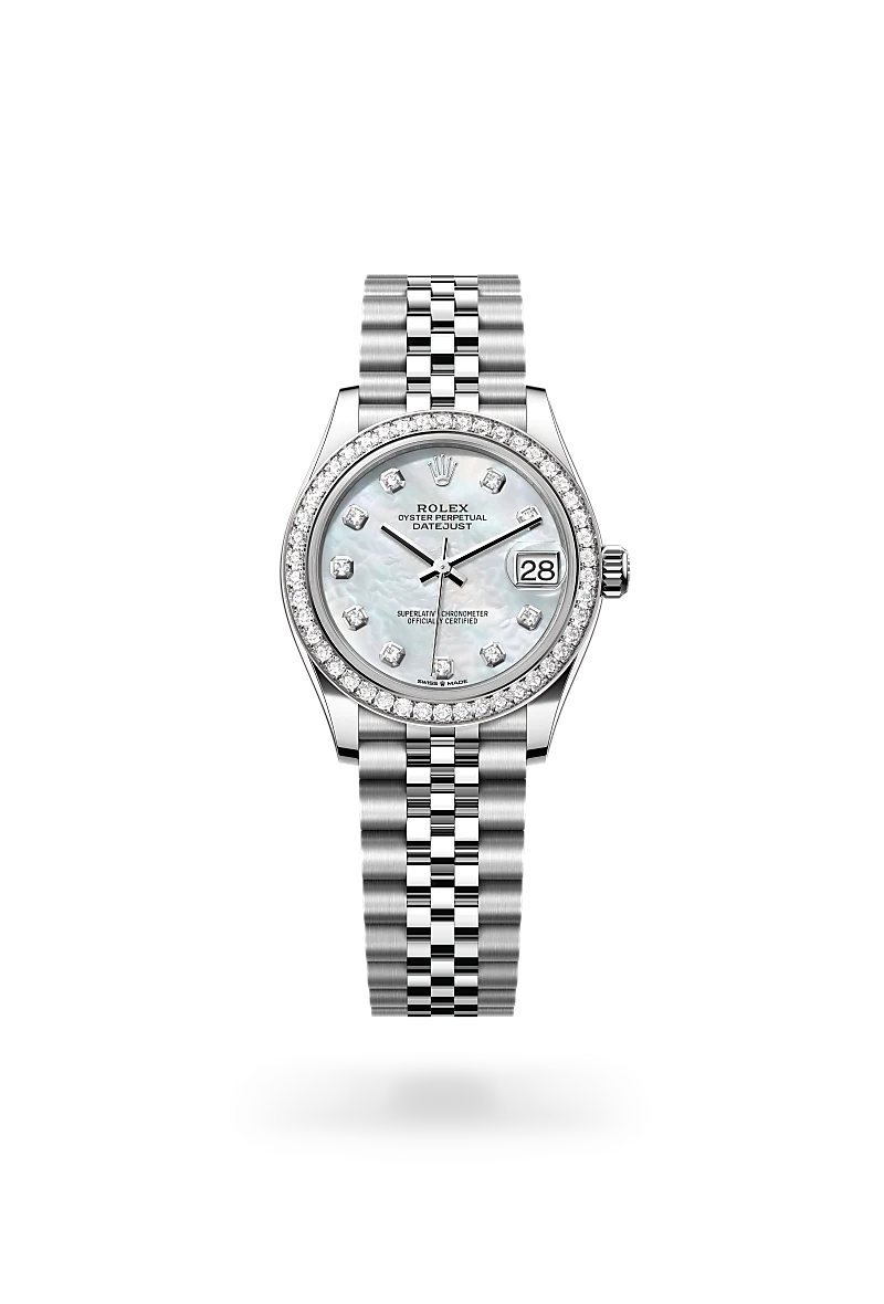Rolex Datejust in White Rolesor - combination of Oystersteel and white gold, M278384RBR-0008 - Emperor Watch & Jewellery Singapore