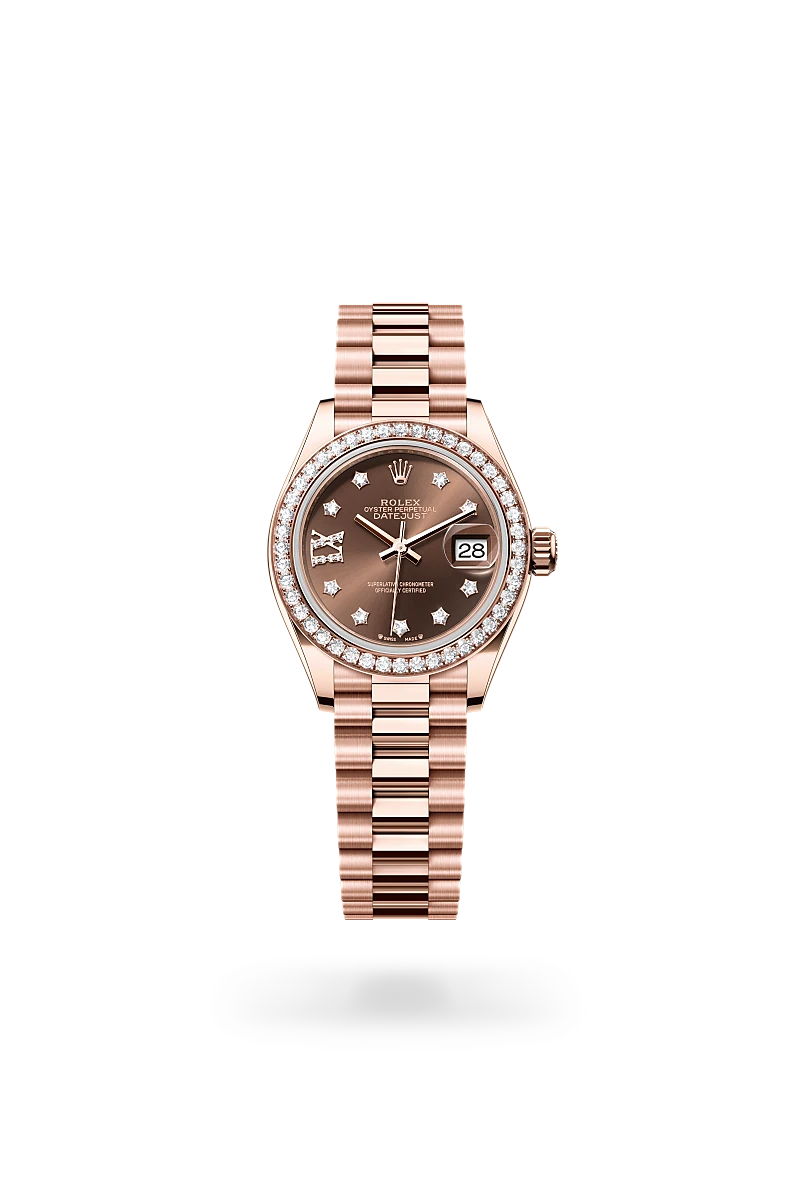 Rolex Lady-Datejust in 18 ct Everose gold, M279135RBR-0001 - Emperor Watch & Jewellery Singapore