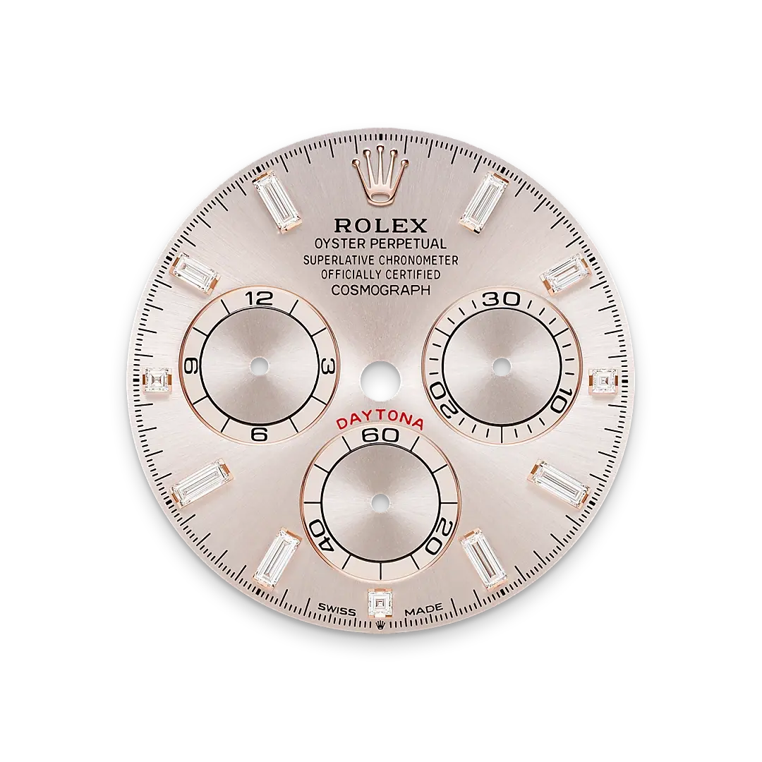 Rolex Cosmograph Daytona in 18 ct Everose gold with lugs set with diamonds, M126595TBR-0001 - Emperor Watch & Jewellery Singapore