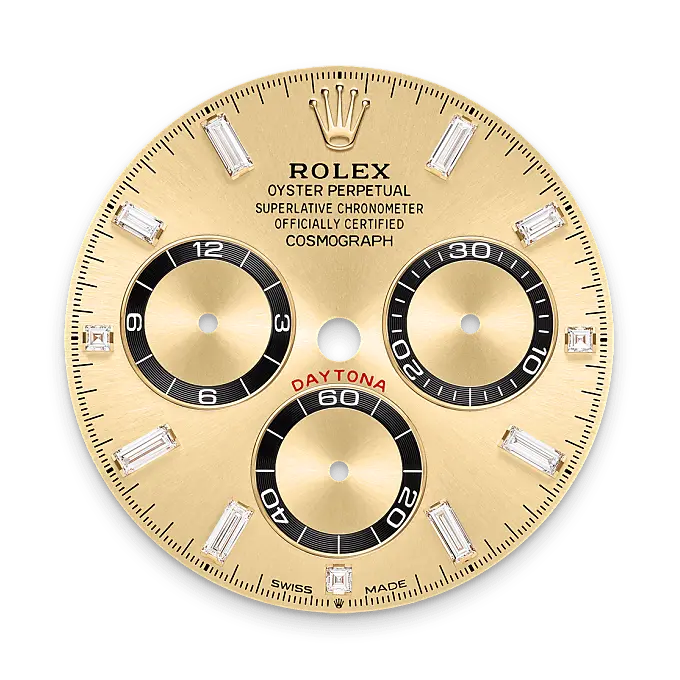 Rolex Cosmograph Daytona in 18 ct yellow gold with lugs set with diamonds, M126538TBR-0004 - Emperor Watch & Jewellery Singapore