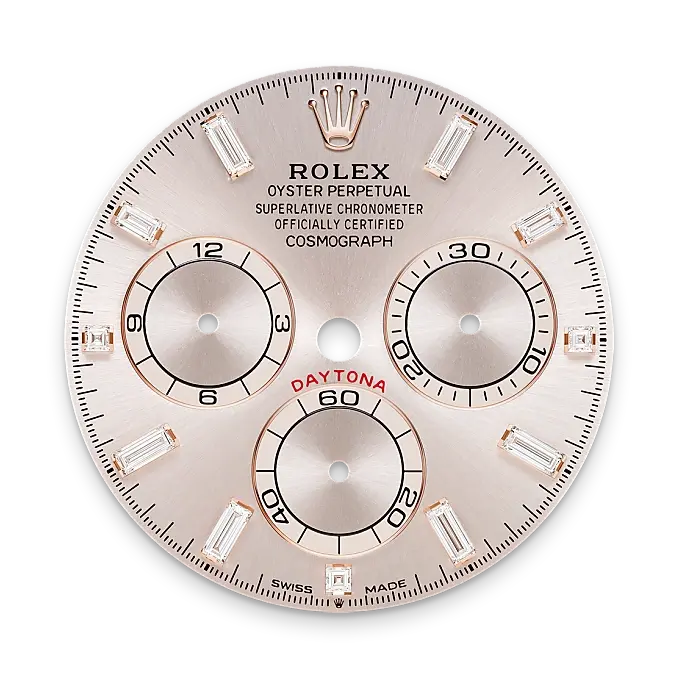 Rolex Cosmograph Daytona in 18 ct Everose gold with lugs set with diamonds, M126595TBR-0001 - Emperor Watch & Jewellery Singapore