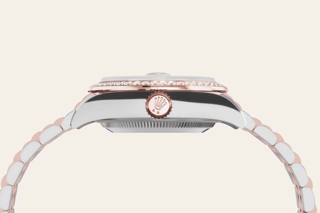 Rolex Lady-Datejust in Everose Rolesor - combination of Oystersteel and Everose gold, M279381RBR-0013 - Emperor Watch & Jewellery Singapore